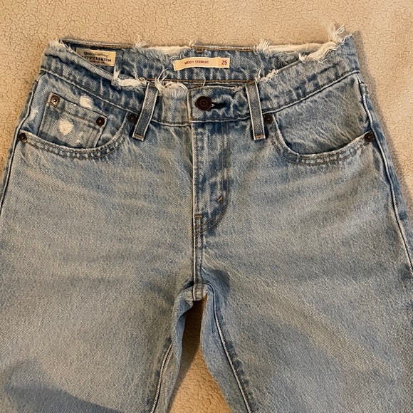 Levi’s Middy Straight Blasted Stone 25Wx30L - Picture 1 of 8